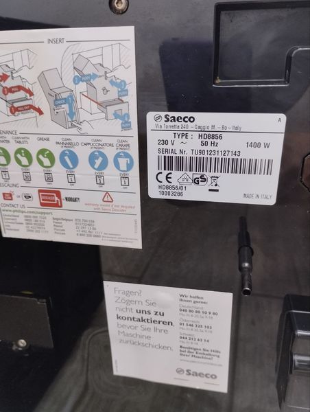 Кавомашина Saeco Exprelia 1400W sn TU901231127143 000046668 фото