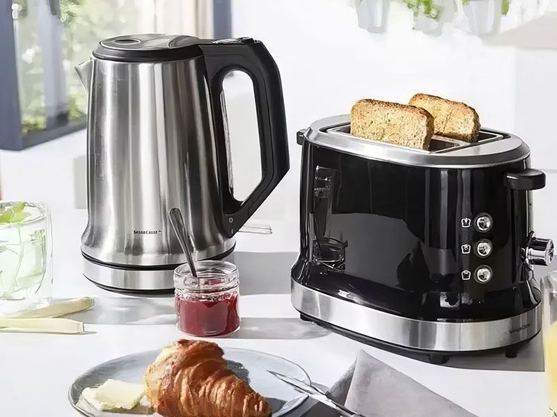 Электрочайник SilverCrest SWKD 2400 A1 2400w 1700мл Silver 000042809 фото