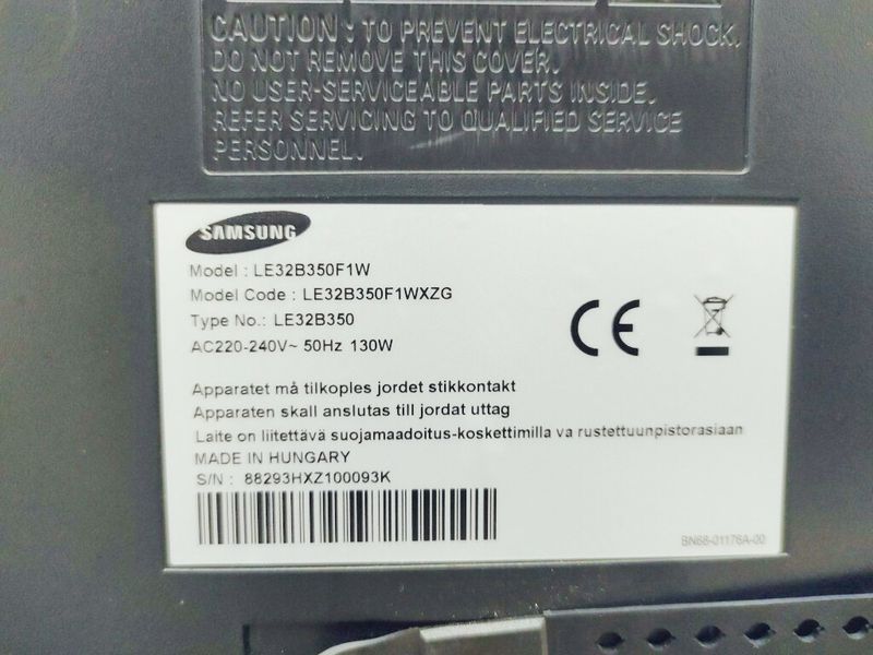 Телевизор 32 Samsung LE32B350F1W HD 000040658 фото