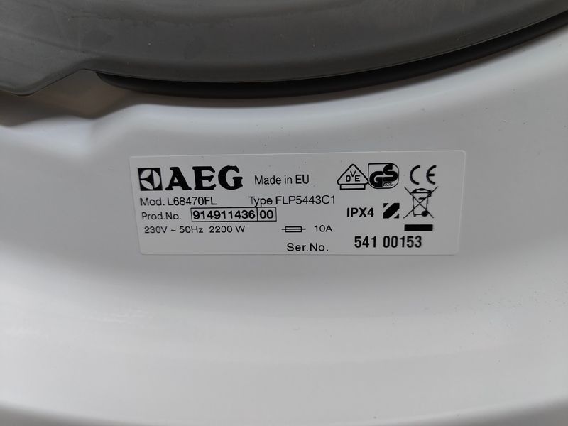 Стиральная машина AEG Lavamat L68470FL 2200W 7кг sn 54100153 000053849 фото