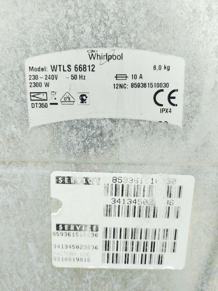 Стиральная машина вертикальная Whirlpool WTLS 66812 000037336 фото