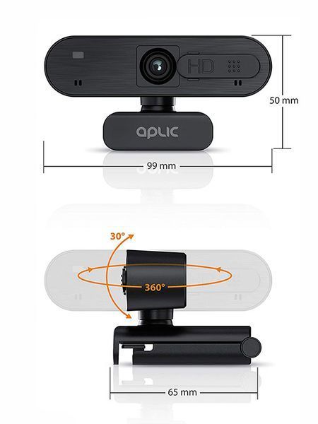 Веб камера з мікрофоном Aplic WDP 304576 CSL Full HD новий LPNHE605743841 30е 000033590 фото