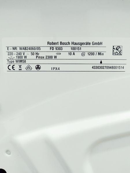 Стиральная машина Bosch WAB24060 05 000035561 фото