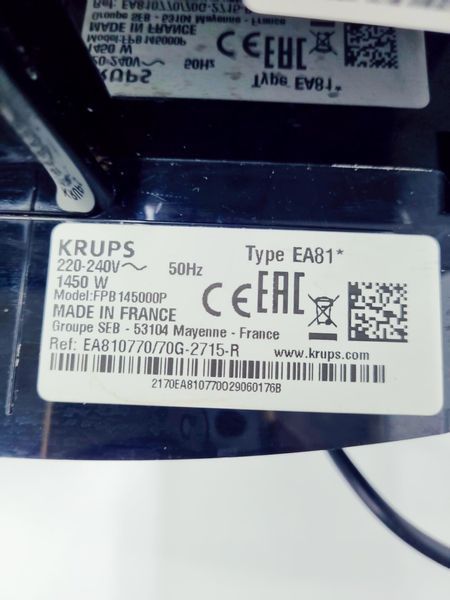 Кавомашина Krups FPB145000P 1450w sn 70G2715R 000039565 фото
