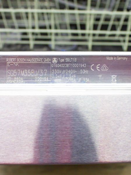 Посудомийна машина Bosch SGI57M35EU 37 2500w 12 персон sn 8604 000194 000029205 фото