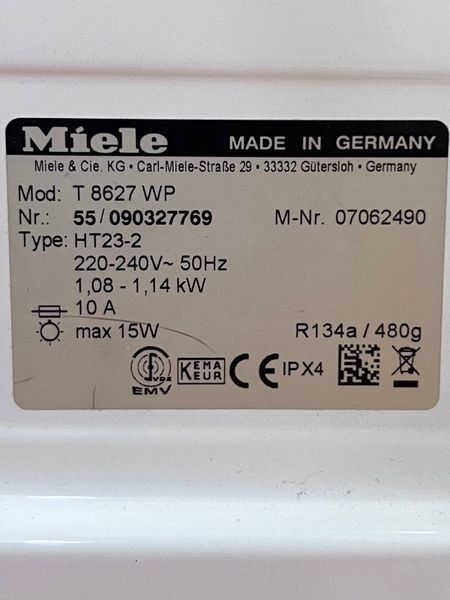 Сушильная машина Miele T 8627 WP 000040202 фото