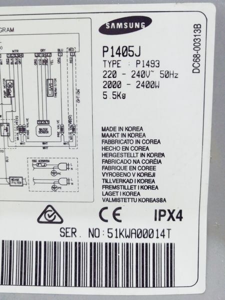 Стиральная машина Samsung P1405J 000035149 фото