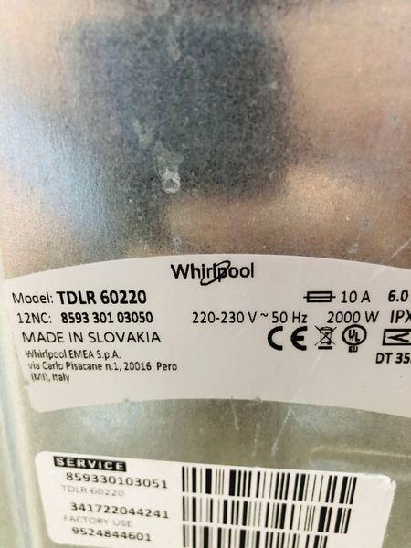 Стиральная машина вертикальная Whirlpool TDLR 60220 000037335 фото
