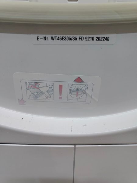 Сушильна машина Siemens WT46E305 2500W 7кг sn 9210202240 000050717 фото