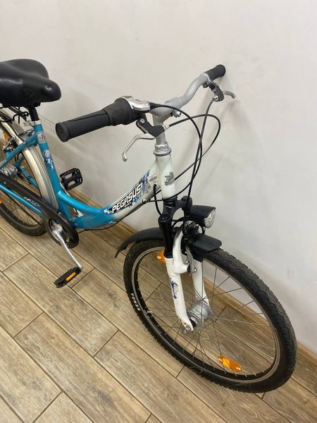 Велосипед 26 Pegasus дамка бірюзово білий алюм 000047799 фото