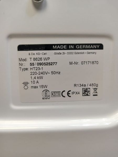 Сушильна машина Premium T 8626 WP 1140w 7 кг sn 55090525277 309е 000042185 фото