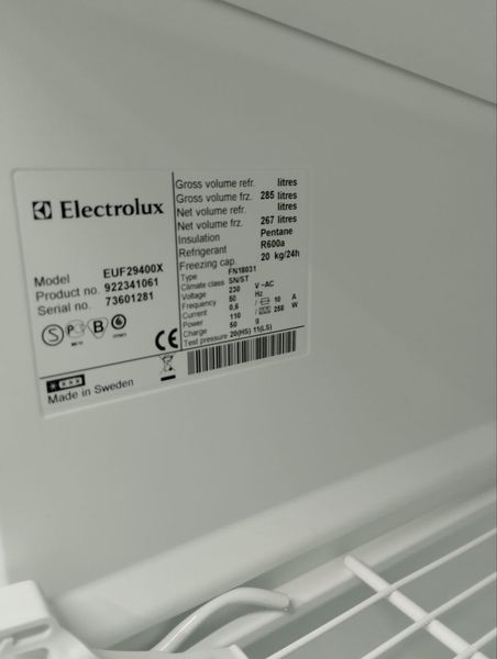 Морозильная камера Electrolux EUF29400X sn 736011281 n 368 000047100 фото