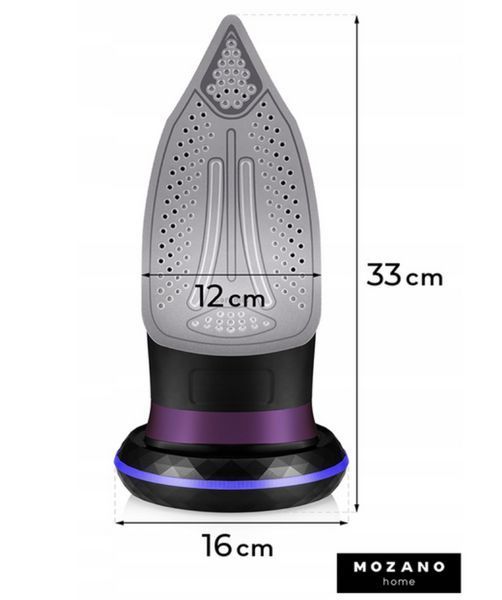 Утюг безпроводной Mozano Ultimate Smooth AGD ZEL 01 fiolet 2600W 000048583 фото