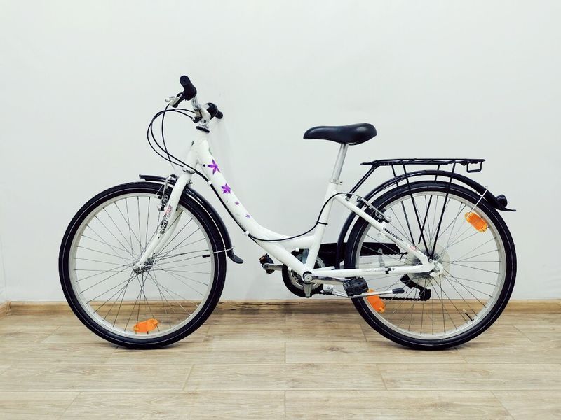 Велосипед 24 Comfort Bicycle підлітковий білий алюм 000035807 фото