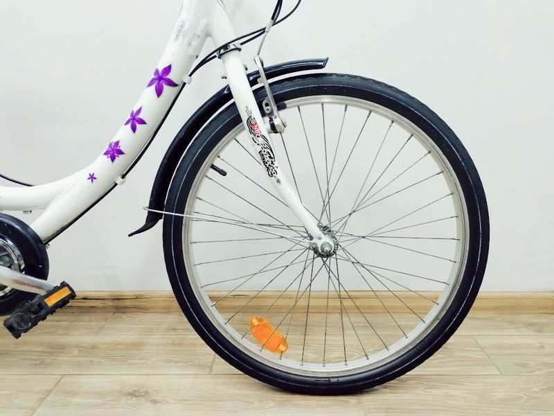 Велосипед 24 Comfort Bicycle підлітковий білий алюм 000035807 фото