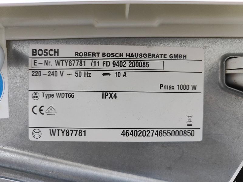 Сушильная машина Bosch HomeProfessional WTY87781 11 1000W 9 кг sn 9402 200085 000052359 фото