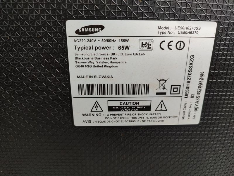 Телевизор 50 Samsung UE50H6270SS Full HD Smart TV 000043423 фото