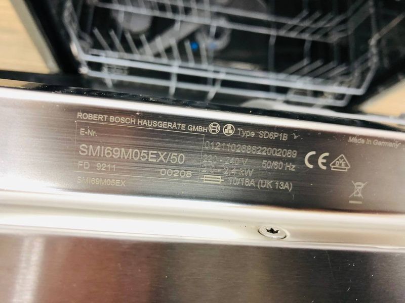 Посудомийна машина Bosch SMI69M05EX 50 2400w 12 персон sn 9211 00208 000041705 фото
