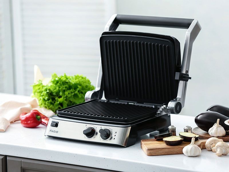Контакт гриль Magio MG 373 2200w Grey 000039000 фото