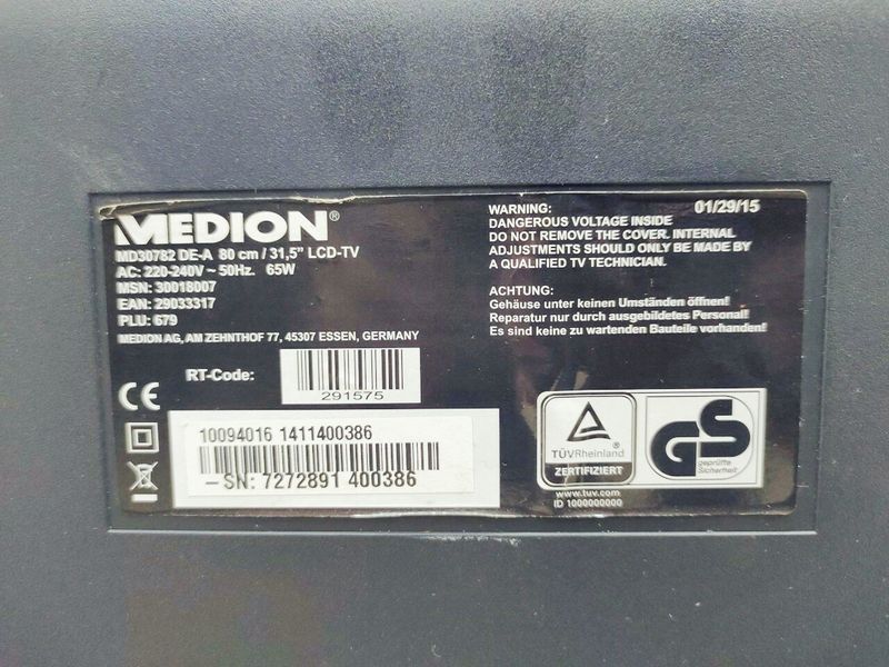 Телевизор 32 Medion MD30782 HD 000045592 фото