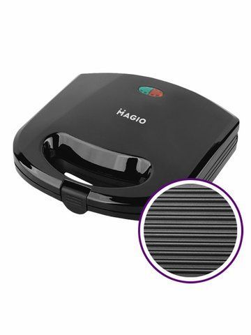 Бутербродница Magio MG 362N 675w Black 000038992 фото