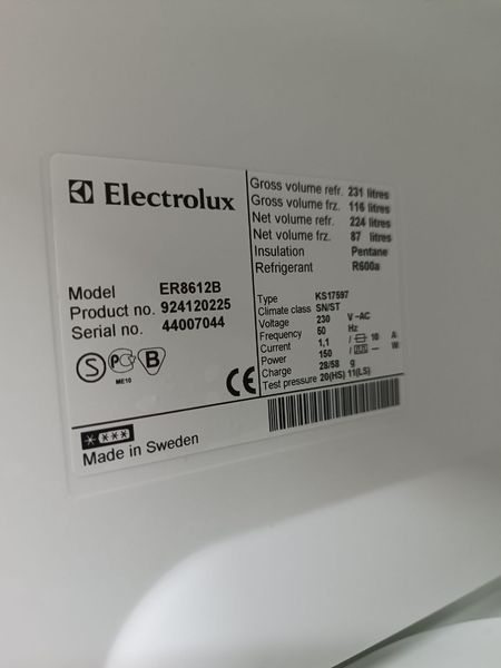 Холодильник двухкамерный Electrolux ER8612B 000045154 фото