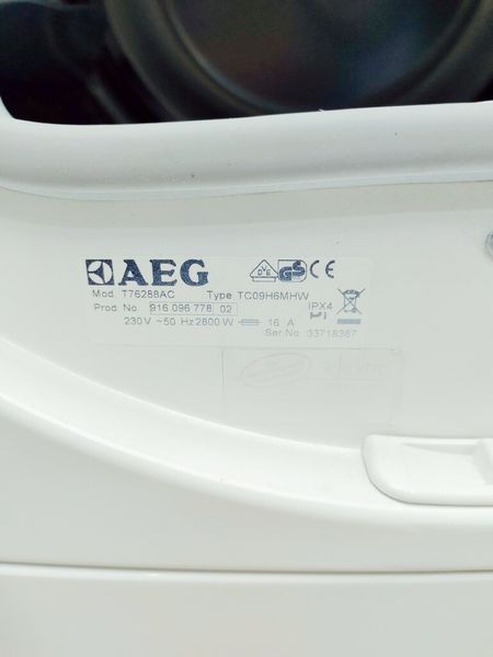 Сушильна машина AEG T76288AC 7кг 2800w sn 33718387 000036393 фото
