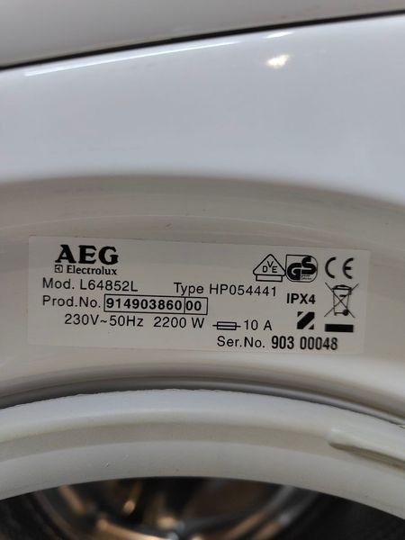 Пральна машина AEG Lavamat L64852L 2200W 7кг sn 90300048 000051655 фото