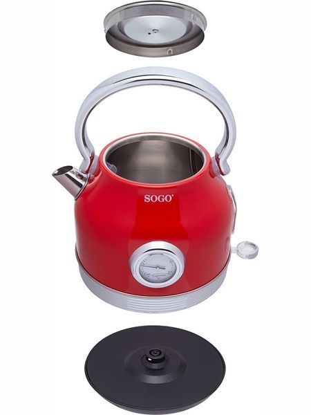 Електрочайник Sogo Retro SS 7760 2200w 1700мол Red 000044534 фото