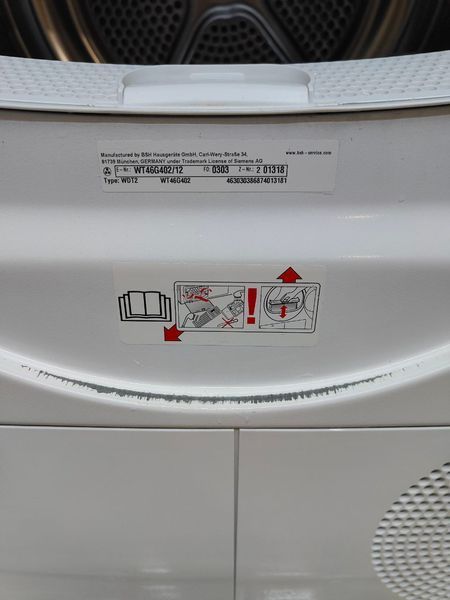 Сушильна машина Siemens iQ 500 WT6G40212 2800W 8кг sn 01318 000051949 фото