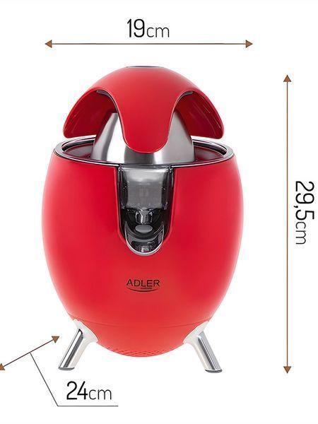 Цитрус прес Adler AD 4013 800w Red 000041151 фото Цитрус прес Adler AD 4013 800w Red 000041151 фото