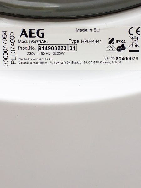 Стиральная машина AEG L6479AFL 000031891 фото