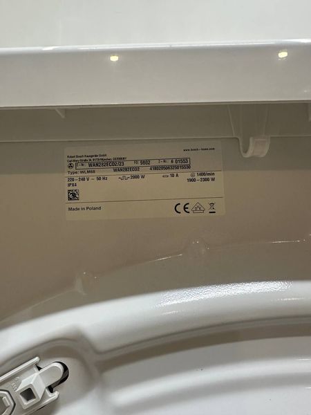 Стиральная машина Bosch Serie4 WAN282ECO2 23 2300W 7 кг sn 9802601553 000054298 фото