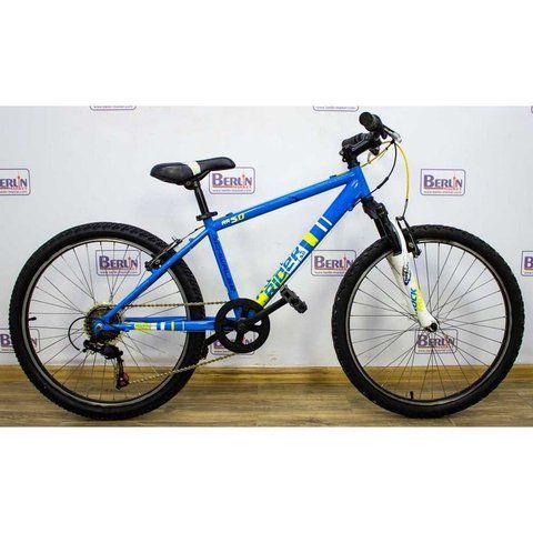 Велосипед 24 Btwin RockRider rr 5.0 горный синий 000010862 фото