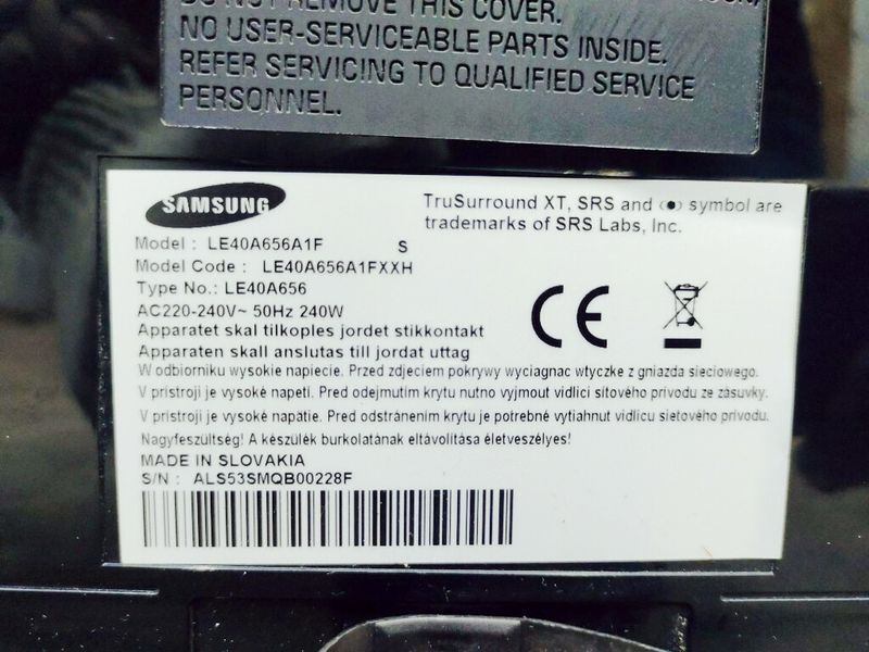 Телевизор 40 Samsung LE40A656A1F LCD Full HD 000037697 фото