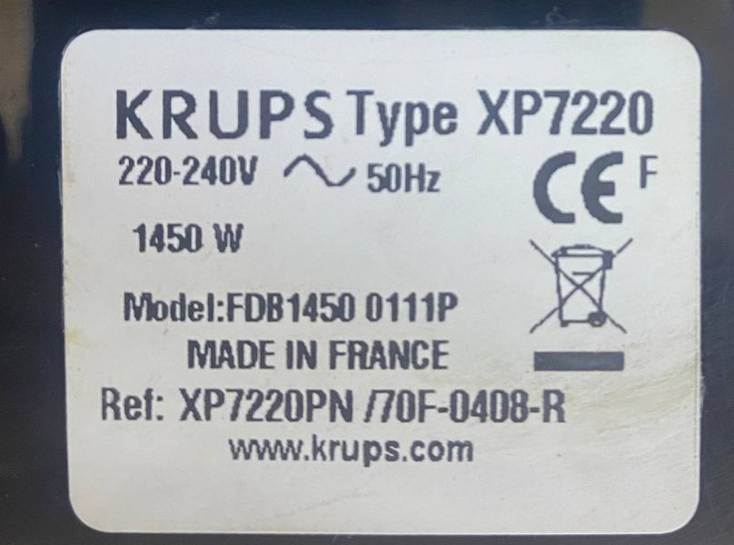 Кофемашина Krups FDB1450 0111P 1450w 000048835 фото