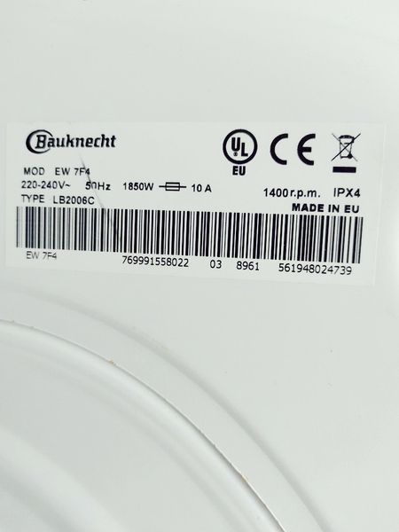 Стиральная машина Bauknecht LB2006C 000037085 фото