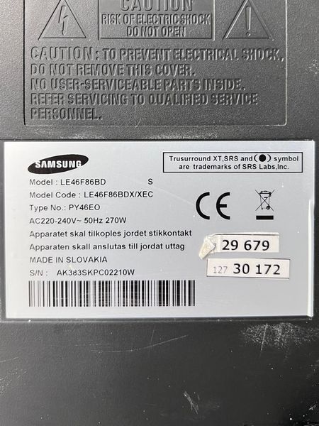 Телевизор 46 Samsung LE46F86BD LCD Full HD 000032035 фото