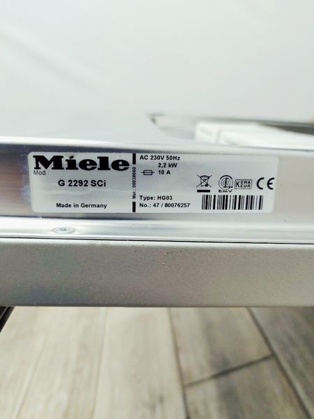 Посудомийна машина Miele G 2292 SCi 2200w 12 персон sn 4780076257 000037211 фото