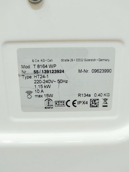 Сушильна машина Premium T 8164 WP 1150w 7 кг sn 55139123924 273е 000042189 фото
