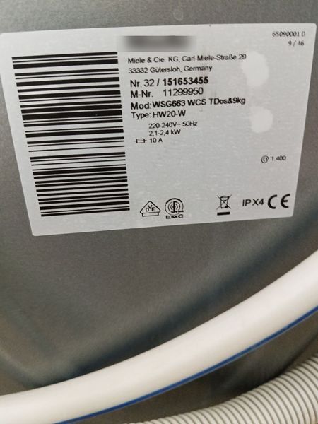 Стиральная машина Premium WSG663 WCS 2400W 9кг sn 32151653455 000048288 фото