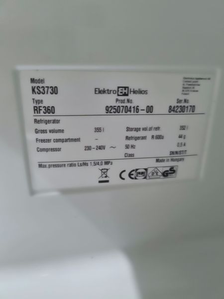 Холодильник однокамерный ElektroHelios KS3730 000040903 фото
