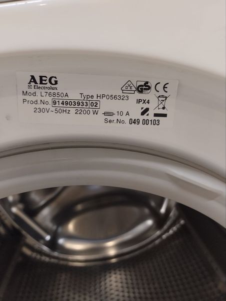 Стиральная машина AEG L76850A 2200w sn 04900103 000047586 фото