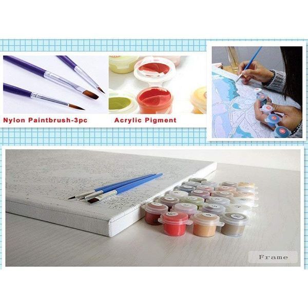Іграшка набір для малювання Diy Oil Paint Number Kit сток LPNHE214969042 000007417 фото