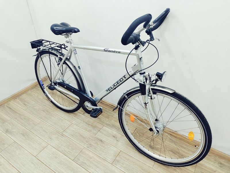 Велосипед 28 Peugeot Geneve дорожній сірий алюм 000042988 фото