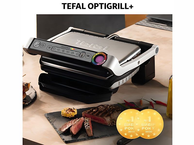 Контакт гриль Tefal OptiGrill Plus GC712D12 2180w 000010611 фото