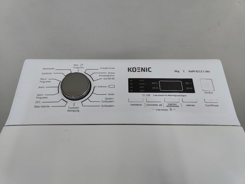 Пральна машина вертикальна Koenic KWM 8212CINV 2000W 8кг sn 2136001196 000053042 фото