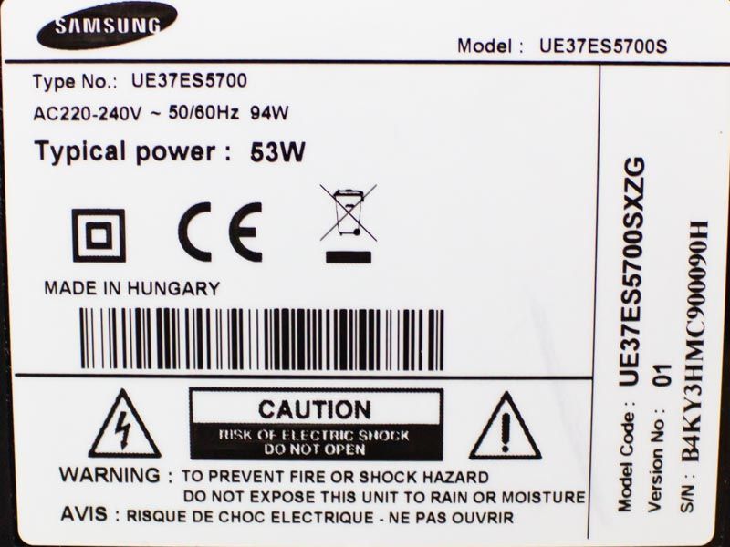 Телевизор 37 Samsung UE37ES5700S LED Smart TV 000032031 фото