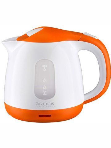 Электрочайник Brock WK 0713 OR 1100w 1л White Orange 000044589 фото