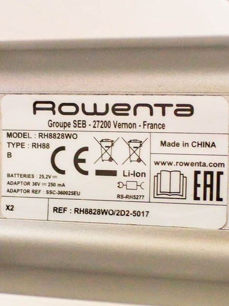 Пылесос вертикальный Rowenta RH8828WO Air Force Extreme 000013952 фото